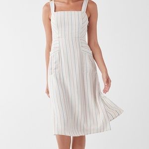 Splendid Dume Stripe Midi Tank Pocket Dress Linen